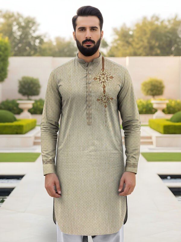 Green Mens Unstitched Suit