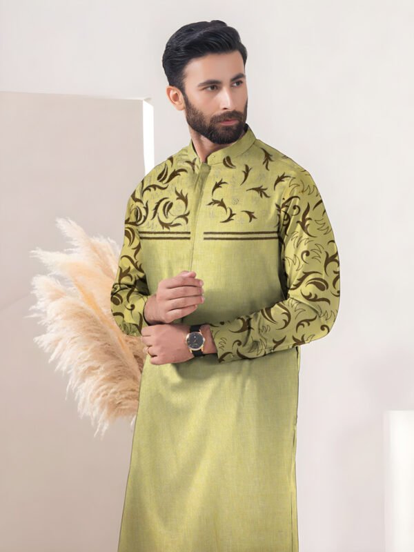 Green Mens Unstitched Suit