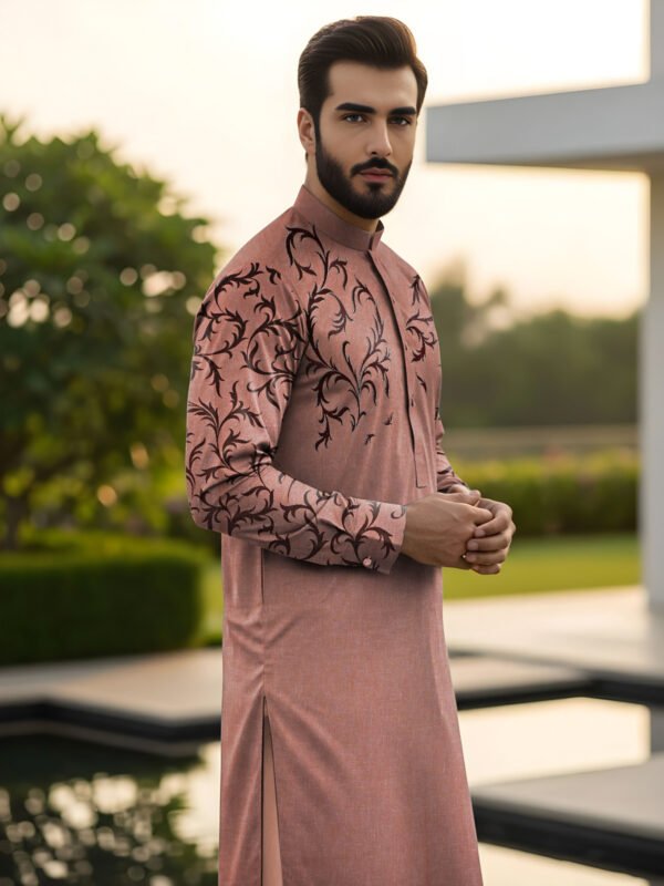 Red Mens Unstitched Suit